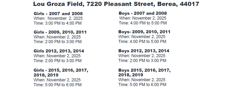 2025/2026 Try Out Information